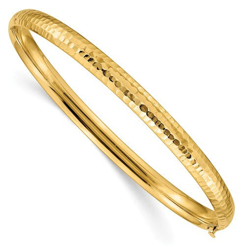14k Hinged Bangle